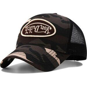 Retro trucker cap adjustable snapback mesh baseball hat curved bill unisex trend